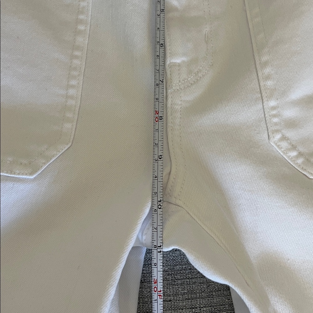 NWT American Eagle Women’s 6 X-Short Festival Flare White Jeans - Picture 7 of 9